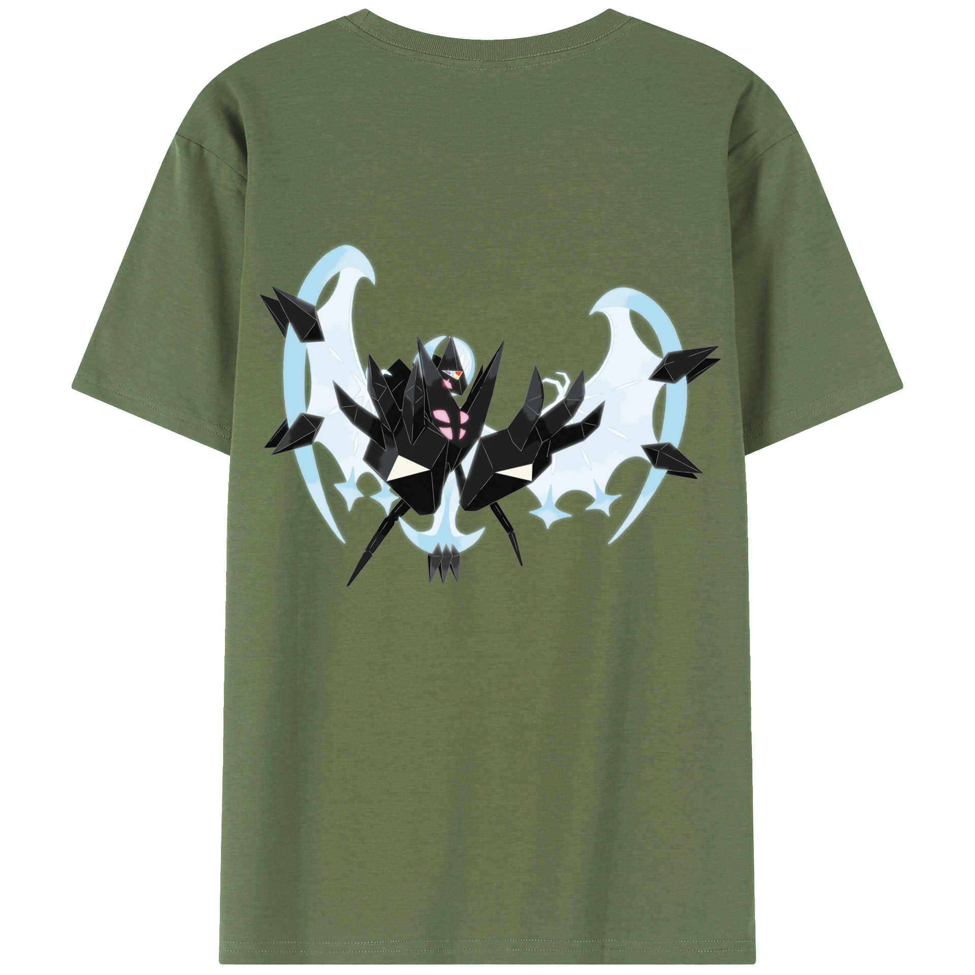 （画像用） ポケットモンスター Pokémon 綿100％ メンズ半袖Tシャツ（バックプリント） 通気性